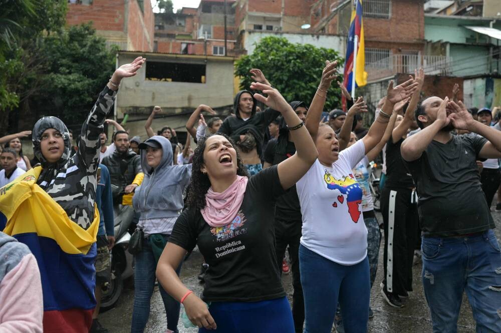 Протесты в Каракасе против третьего срока Мадуро