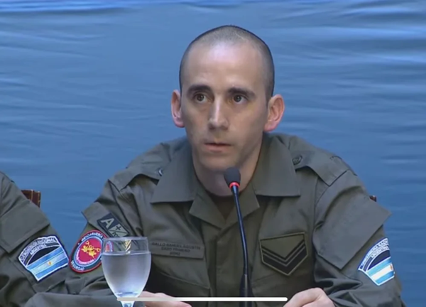 Gendarme Nahuel Gallo on his release from Venezuelan prison